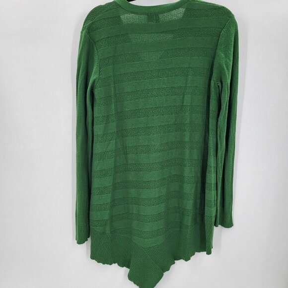 ANTHROPOLOGIE LEFT OF CENTER sz XS VALONIA green asymmetrical cardigan - Picture 2 of 9